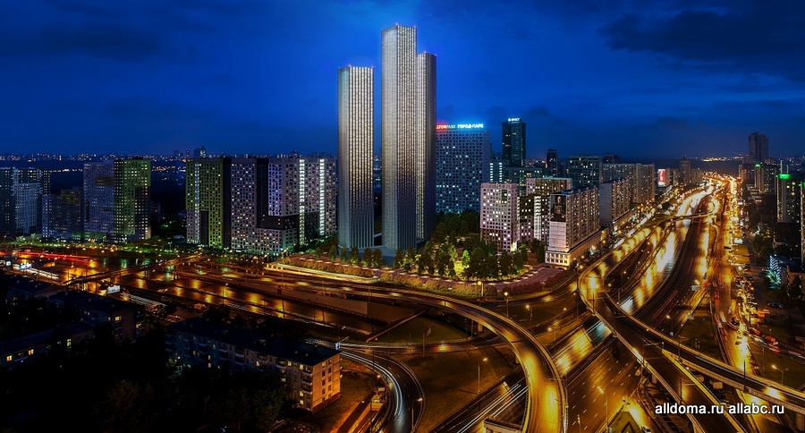 Архитектурная доминанта Хорошево-Мневников – комплекс небоскребовsky-класса Wellton Towers – завоевал гран-при премии «Рекорды рынка недвижимости».