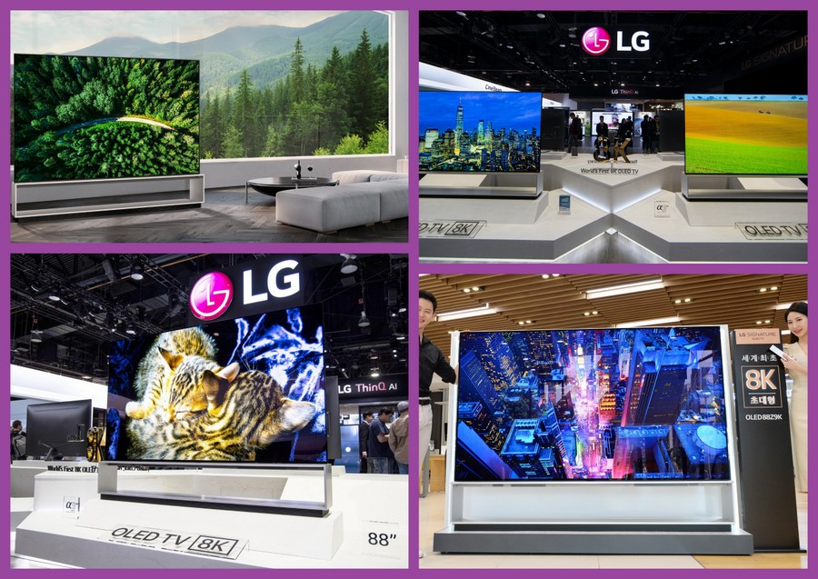 LG объявляет о глобальном запуске продаж первого в мире OLED-телевизора с разрешением 8K!