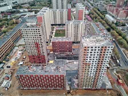В ЖК «Кварталы 21/19» меньше чем за год построили более 80 этажей!