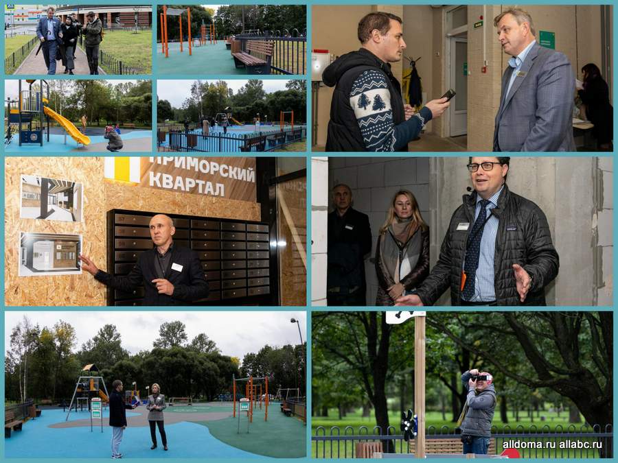 17 сентября 2020 года состоялся пресс-тур в «Приморский квартал», расположившийся в 400 метрах от станции метро «Пионерская».