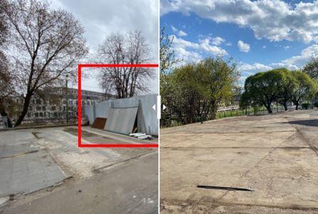 В Донском районе Москвы от самостроя освободили территорию улично-дорожной сети рядом с ТТК!